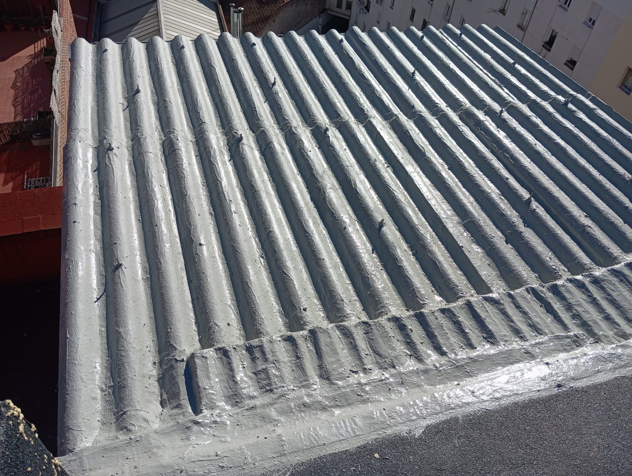 retirada  techo uralita madrid